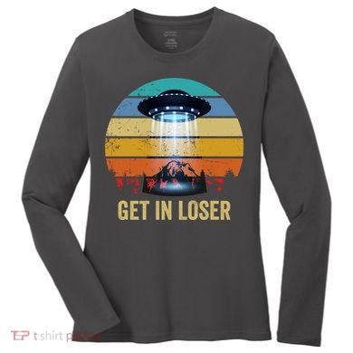 Get In Loser Alien Bigfoot Plus Size Women's Long Sleeve Shirt