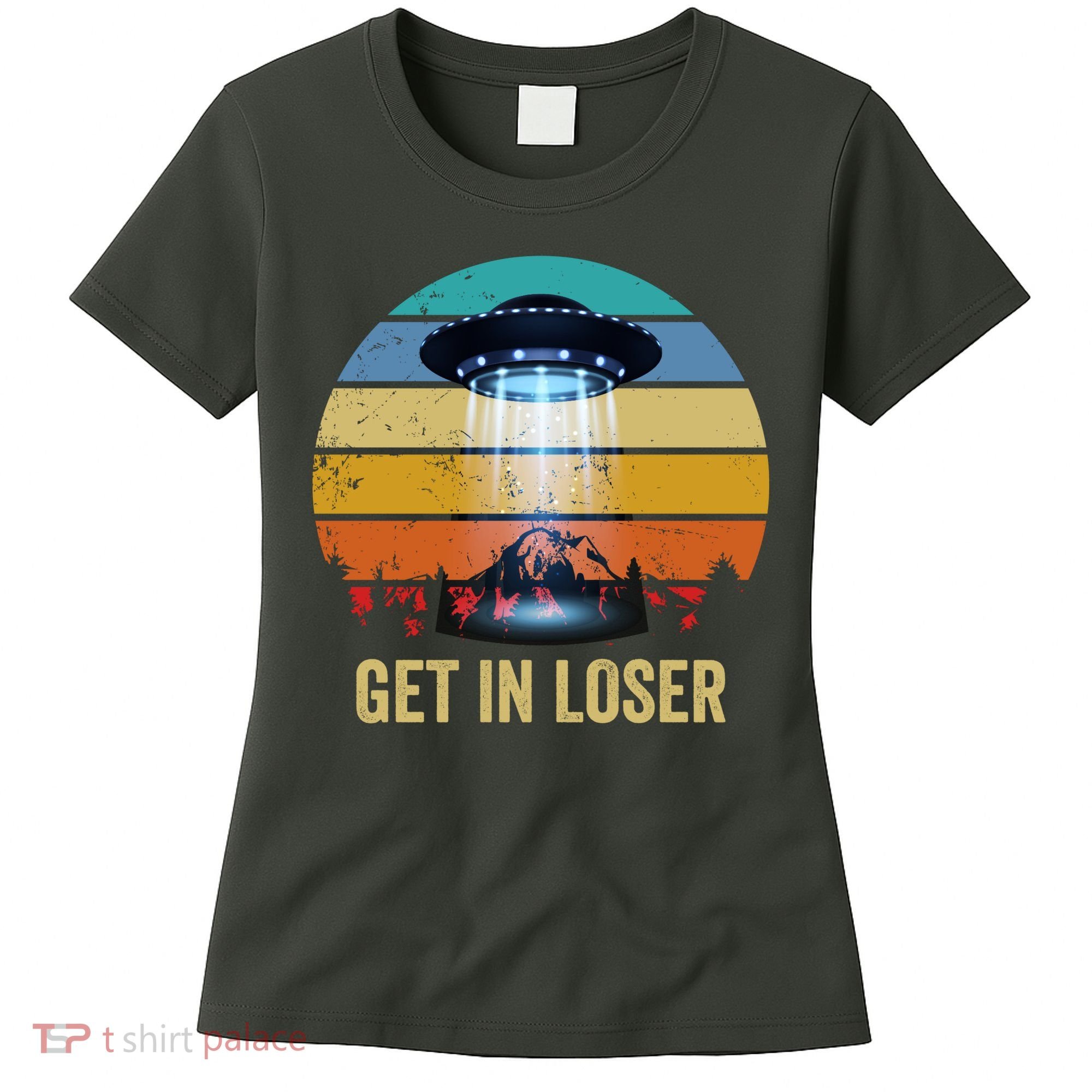 Get In Loser Alien Bigfoot Plus Size Women's T-Shirt