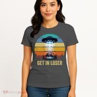 Get In Loser Alien Bigfoot Plus Size Women's T-Shirt thumb 4