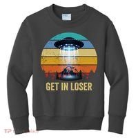 Get In Loser Alien Bigfoot Plus Size Kids Sweatshirt thumb 0