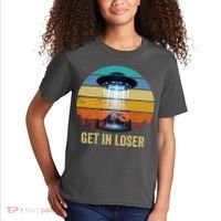 Get In Loser Alien Bigfoot Plus Size Kids T-Shirt thumb 2