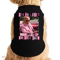 Get In Loser We Are Taking America Back Trump 2024 Doggie Tank thumb 0