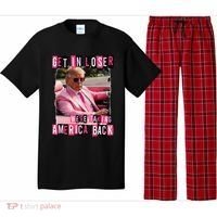Get In Loser We Are Taking America Back Trump 2024 Pajama Set thumb 0