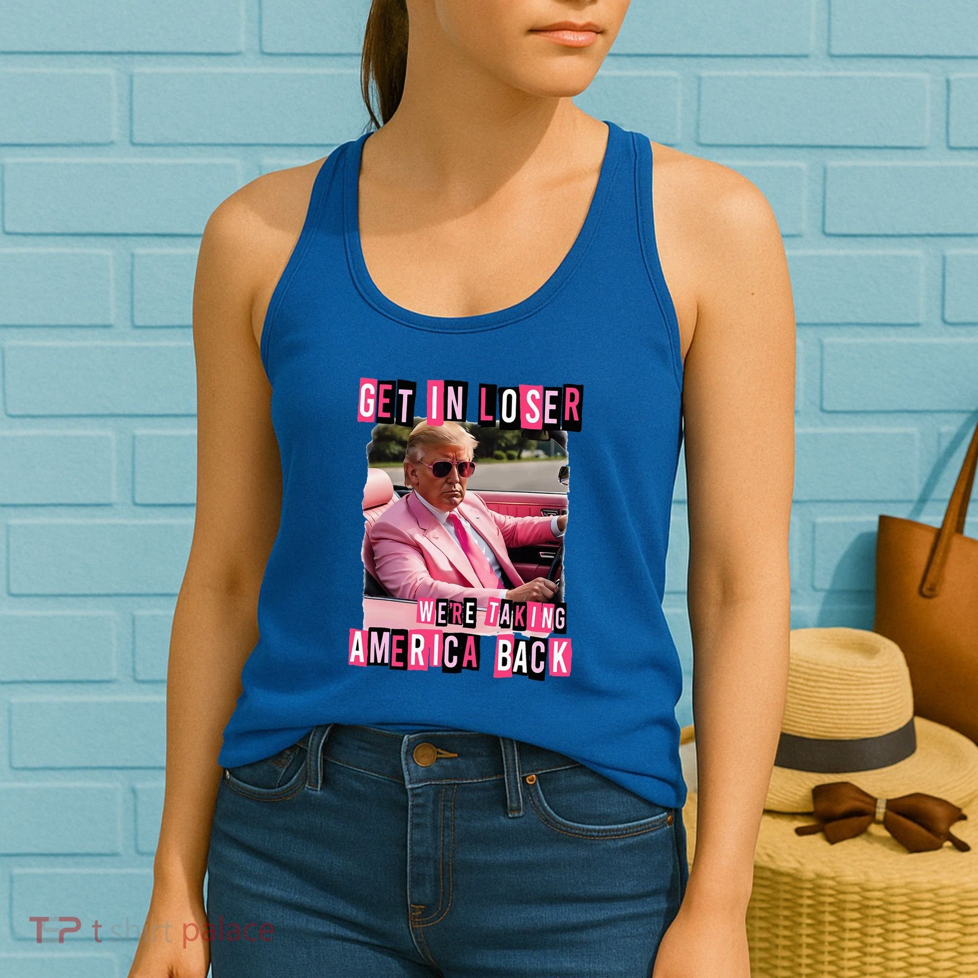 Get In Loser We Are Taking America Back Trump 2024 Women's Tank Top