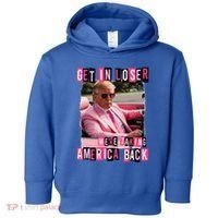 Get In Loser We Are Taking America Back Trump 2024 Toddler Hoodie thumb 0