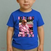 Get In Loser We Are Taking America Back Trump 2024 Toddler T-Shirt thumb 2