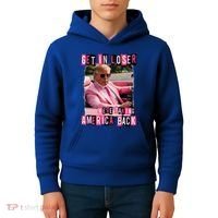 Get In Loser We Are Taking America Back Trump 2024 Kids Hoodie thumb 4