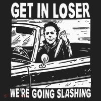 Get In Loser We're Going Slashing Horror Character Halloween Beanie thumb 2