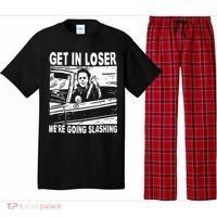Get In Loser We're Going Slashing Horror Character Halloween Pajama Set thumb 0