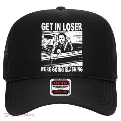 Get In Loser We're Going Slashing Horror Character Halloween Hat