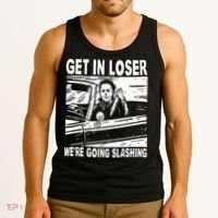 Get In Loser We're Going Slashing Horror Character Halloween Tank Top thumb 3