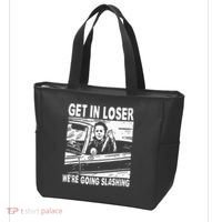 Get In Loser We're Going Slashing Horror Character Halloween Tote Bag thumb 3