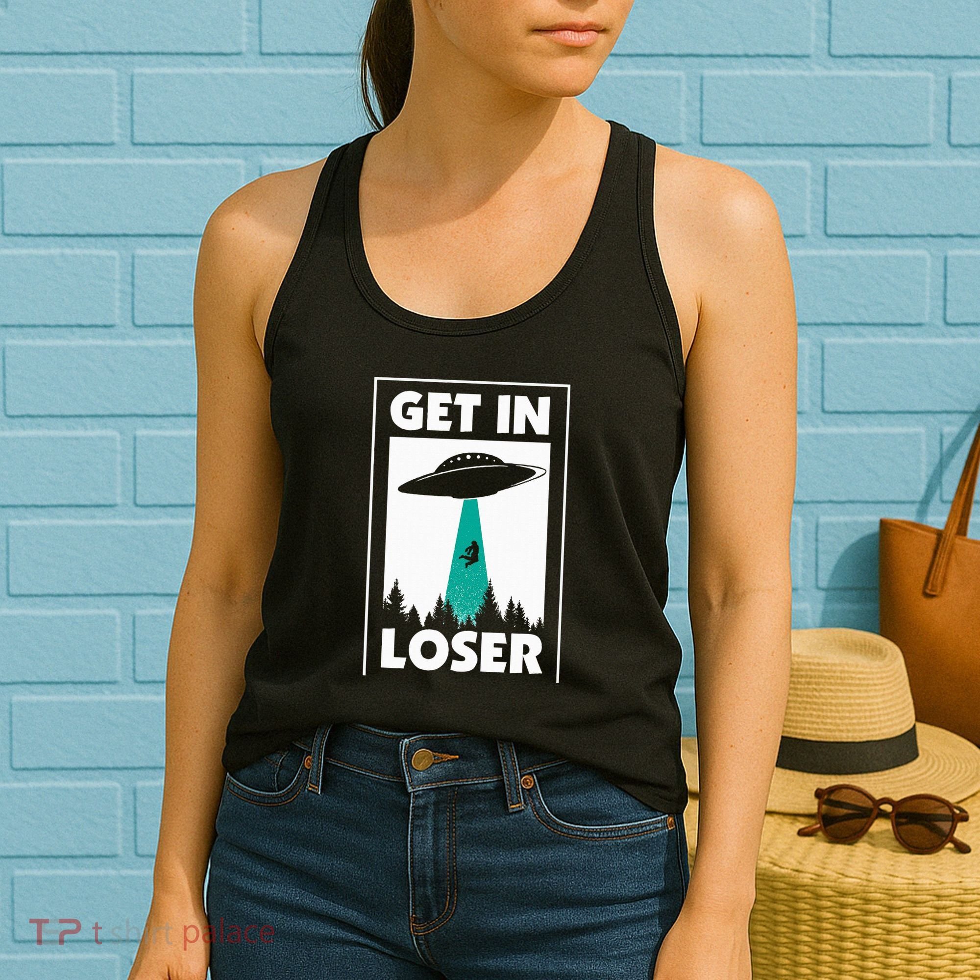 Get In Loser Alien Aliens Extraterrestrial Women's Tank Top