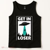 Get In Loser Alien Aliens Extraterrestrial Tank Top thumb 2