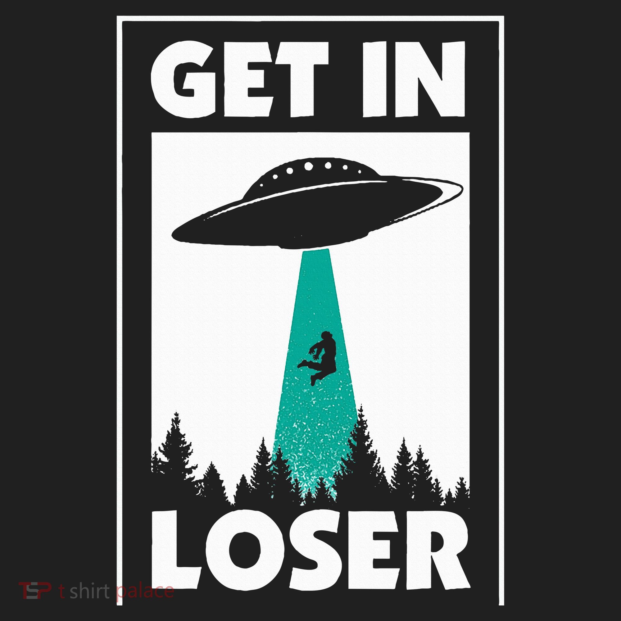 Get In Loser Alien Aliens Extraterrestrial Golf Towel