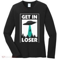 Get In Loser Alien Aliens Extraterrestrial Women's Long Sleeve Shirt thumb 0