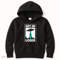 Get In Loser Alien Aliens Extraterrestrial Kids Hoodie thumb 0