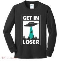 Get In Loser Alien Aliens Extraterrestrial Kids Long Sleeve Shirt thumb 0