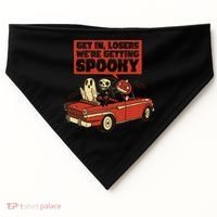 Get In Losers We're Getting Spooky Hallowen USA-Made Doggie Bandana thumb 0
