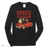Get In Losers We're Getting Spooky Hallowen Long Sleeve Shirt thumb 0