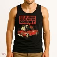 Get In Losers We're Getting Spooky Hallowen Tank Top thumb 3