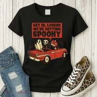 Get In Losers We're Getting Spooky Hallowen Women's T-Shirt thumb 3