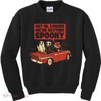 Get In Losers We're Getting Spooky Hallowen Kids Sweatshirt thumb 0