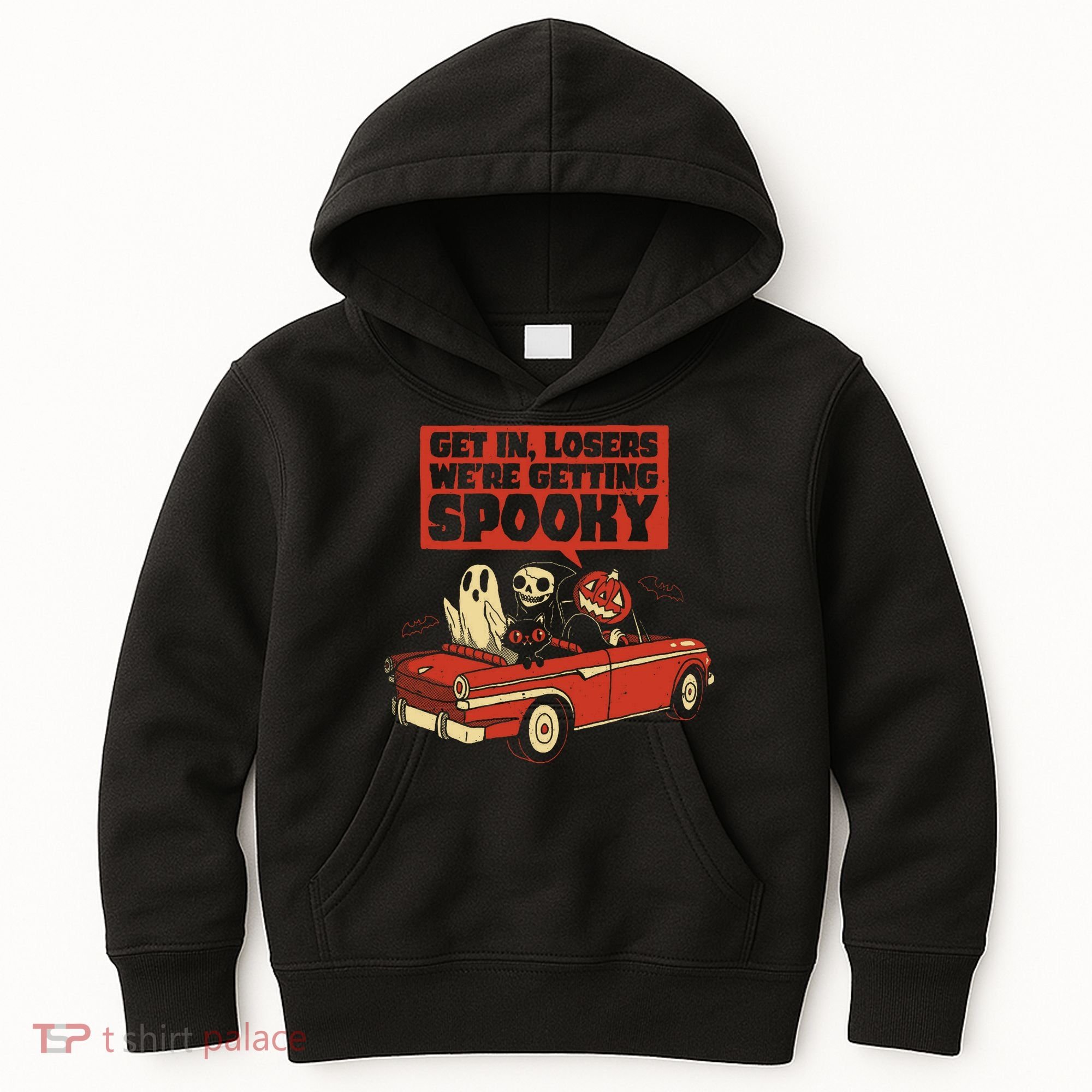 Get In Losers We're Getting Spooky Hallowen Kids Hoodie