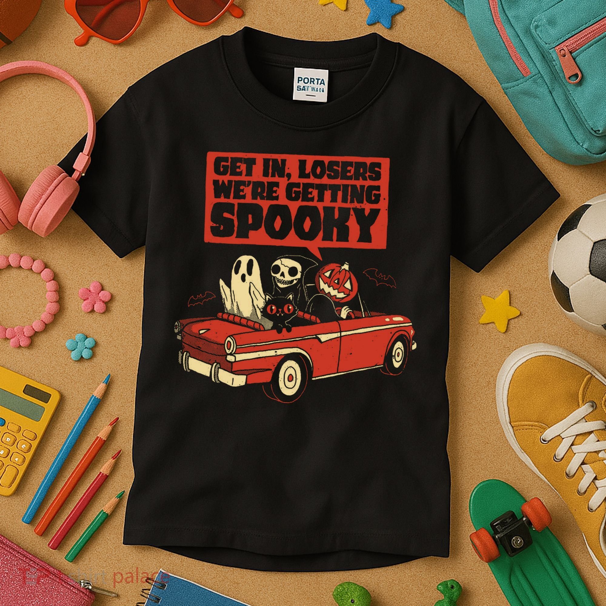 Get In Losers We're Getting Spooky Hallowen Kids T-Shirt
