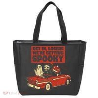 Get In Losers We're Getting Spooky Hallowen Tote Bag thumb 0
