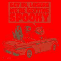 Get In Losers We're Getting Spooky Hallowen Santa Hat thumb 1