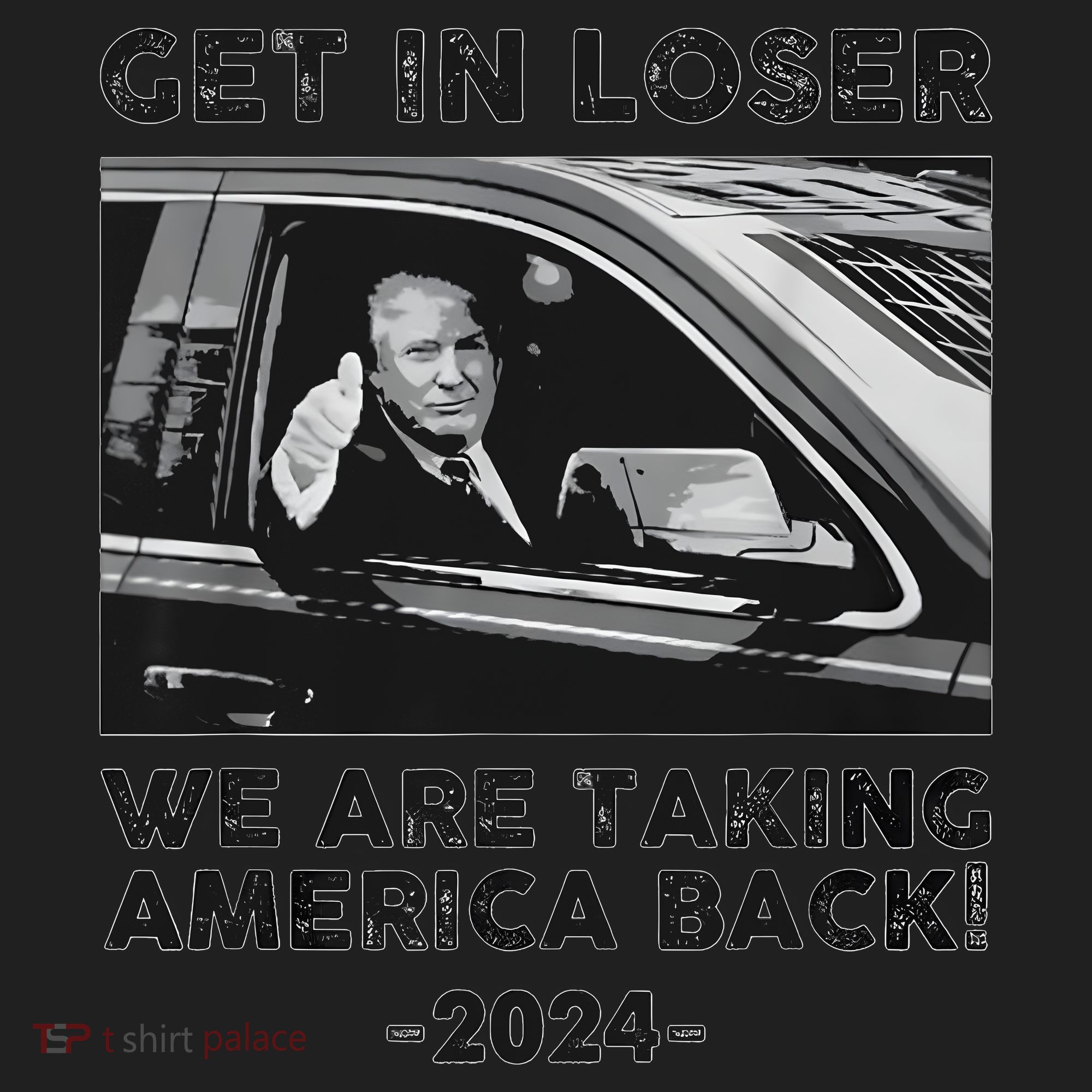 Get In Loser We Are Talking America Back Trump 2024 Women's Sweatshirt
