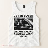 Get In Loser We Are Talking America Back Trump 2024 Tank Top thumb 2