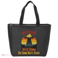 Get In Loser WeRe Gonna Do Some Butt Stuff Funny Ufo Meme Tote Bag thumb 0
