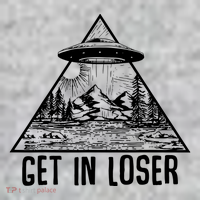 Get In Loser Alien Kids Hoodie thumb 2