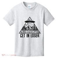 Get In Loser Alien Kids T-Shirt thumb 0