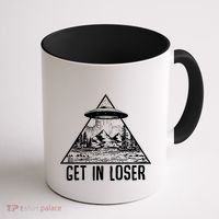 Get In Loser Alien Coffee Mug thumb 1