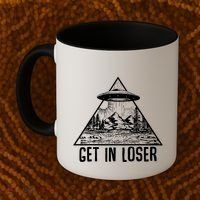 Get In Loser Alien Coffee Mug thumb 2