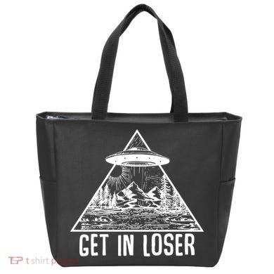 Get In Loser Alien Tote Bag