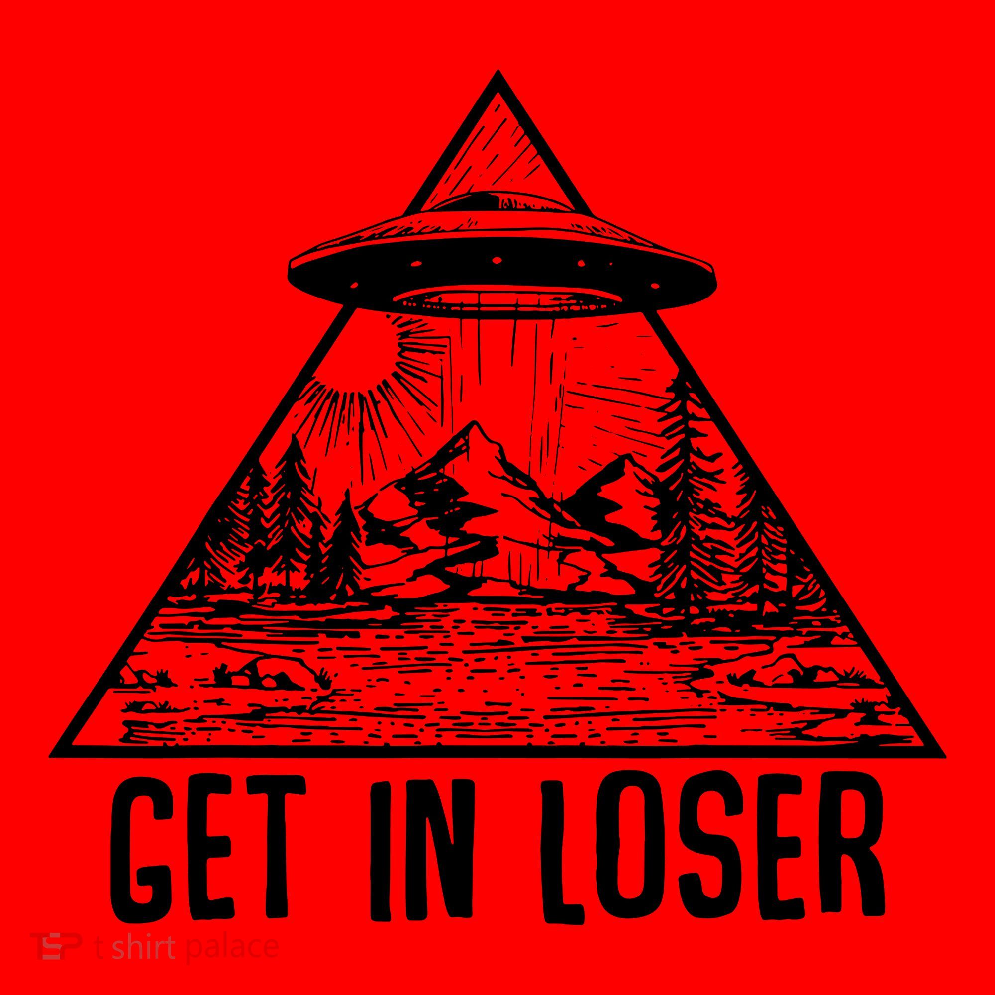 Get In Loser Alien Santa Hat