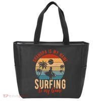 Grandpa Is My Name Surfing Is My Game Tote Bag thumb 0