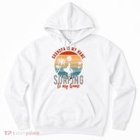 Grandpa Is My Name Surfing Is My Game Hoodie thumb 0