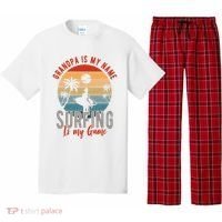 Grandpa Is My Name Surfing Is My Game Pajama Set thumb 0