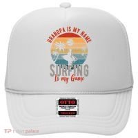 Grandpa Is My Name Surfing Is My Game Hat thumb 0