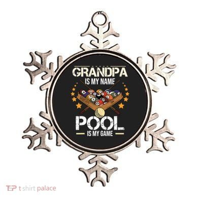 Grandpa Is My Name Pool Is My Game | Funny Billiard Player Ornament