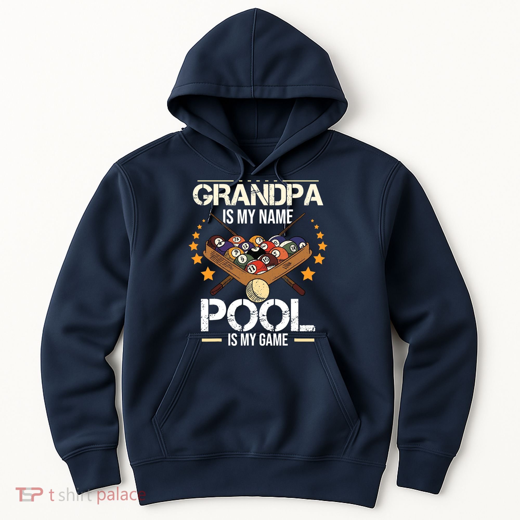 Grandpa Is My Name Pool Is My Game | Funny Billiard Player Hoodie