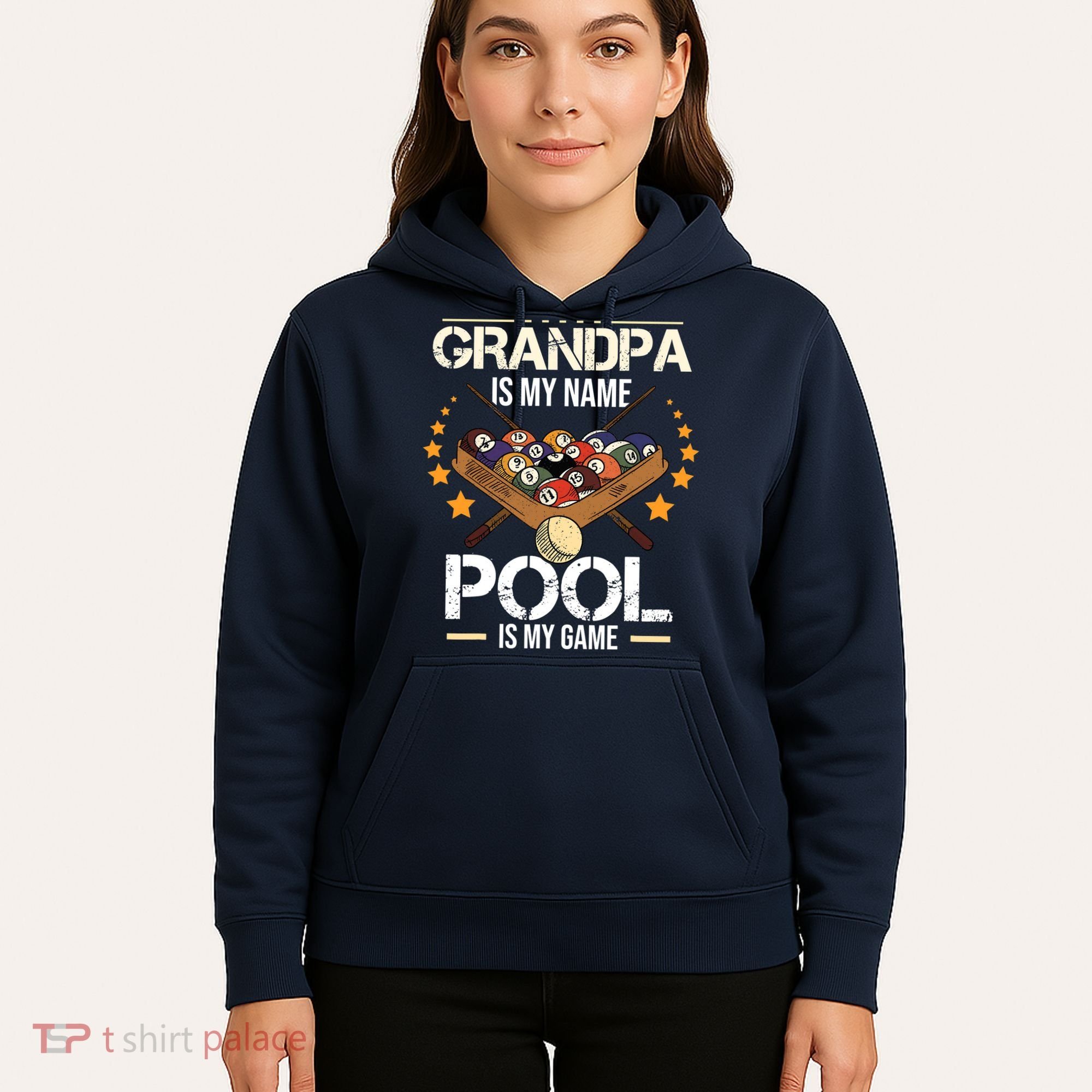 Grandpa Is My Name Pool Is My Game | Funny Billiard Player Hoodie