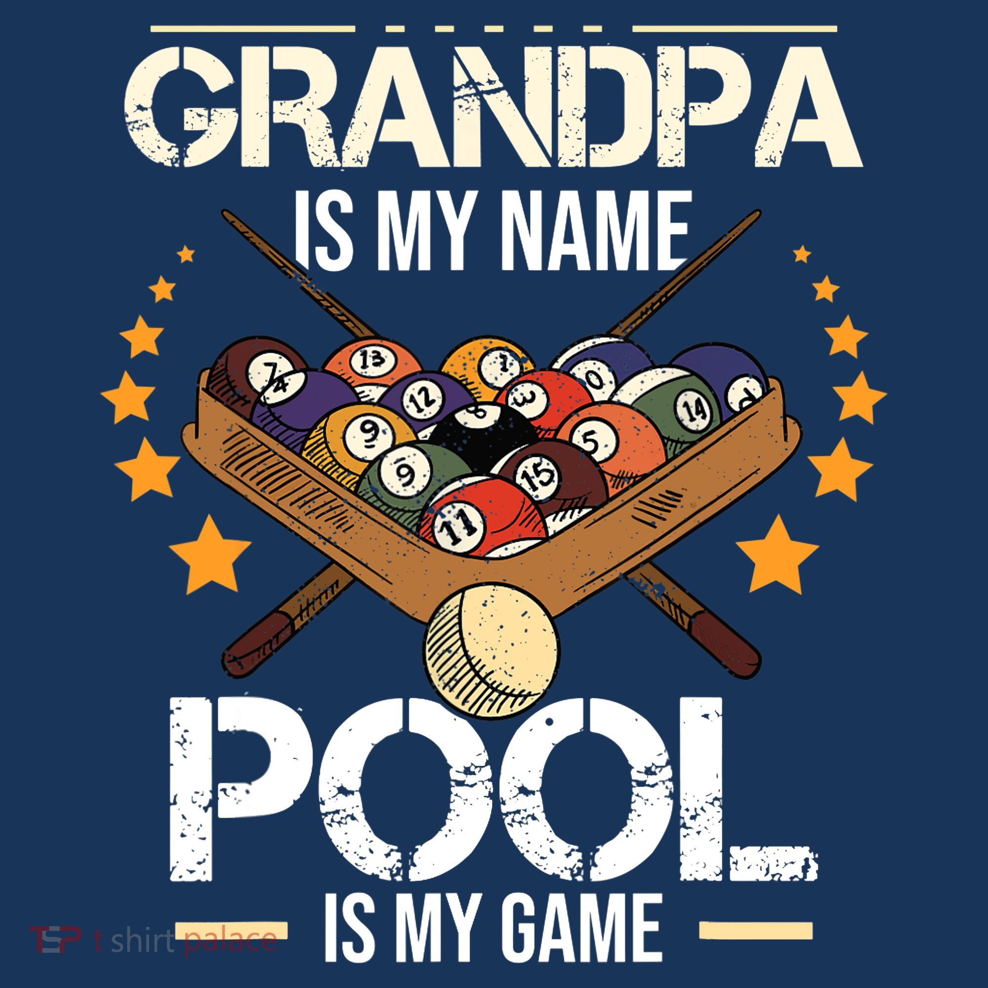 Grandpa Is My Name Pool Is My Game | Funny Billiard Player Women's Tank Top