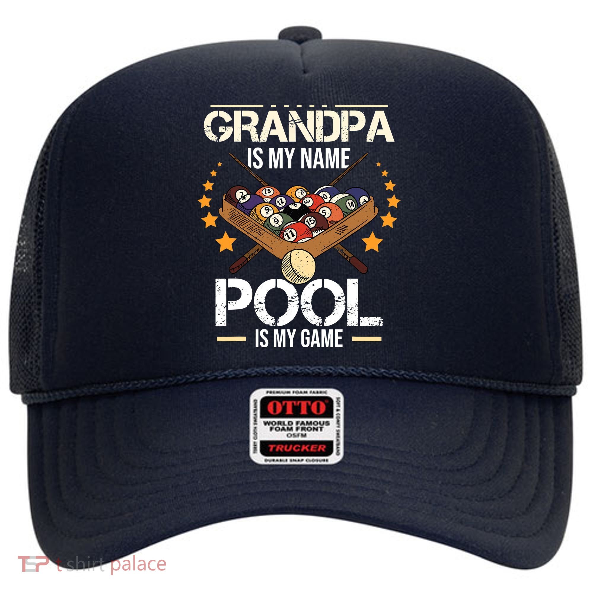 Grandpa Is My Name Pool Is My Game | Funny Billiard Player Hat