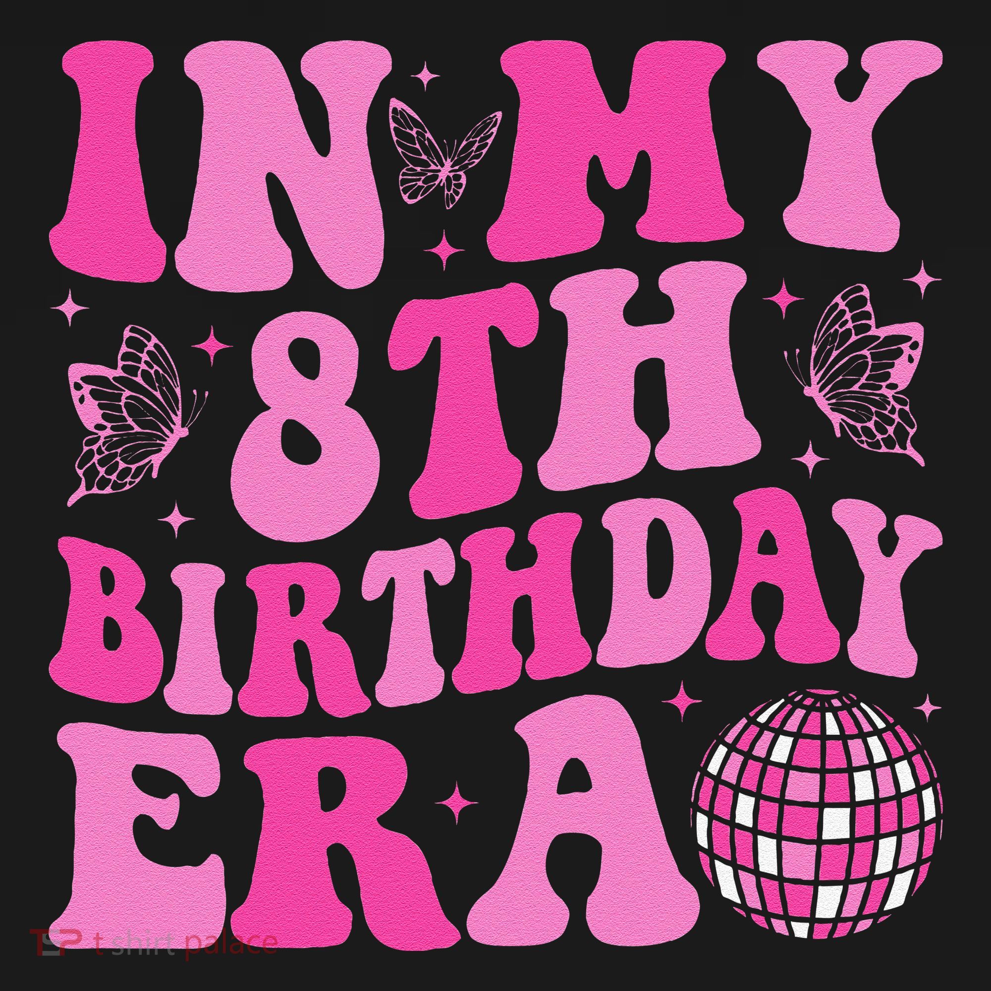 Groovy In My 8th Birthday Era Eight 8 Years Old Birthday Flexfit Unipanel Trucker Cap